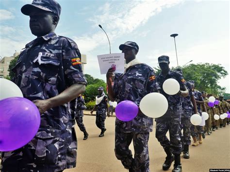 Ugandan Marchers Press Need To Stop Violence Against Women