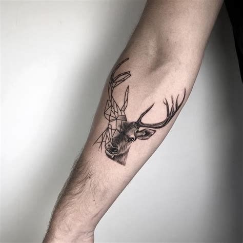 23 Geometric Moose Tattoo Iftikharoskar