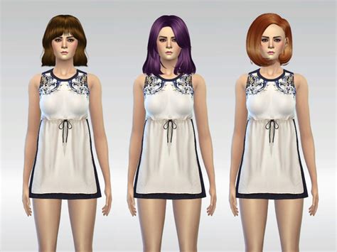 The Pristine Dress By Mclaynesims At Tsr Sims 4 Updates
