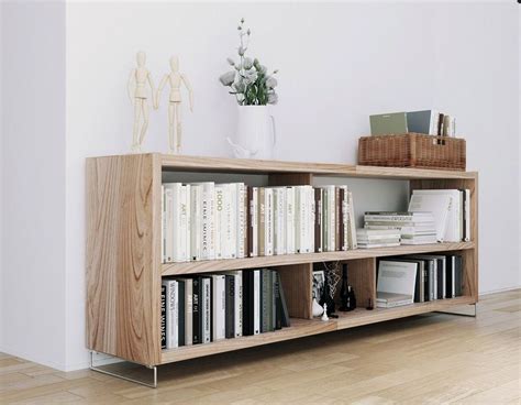 30 Long Low Bookshelf Design Ideas Made Of Wood Living Room