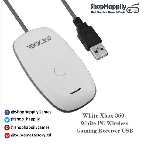 💥 White Xbox 360 White Pc Wireless Gaming Receiver Usb ️only 557 For