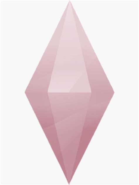 Sim 4 Pink Plumbob Logo Sticker For Sale By Heyitsvern Redbubble