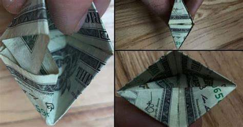 Dollar Bill Origami Pyramid Fold In 13 Steps The Daily