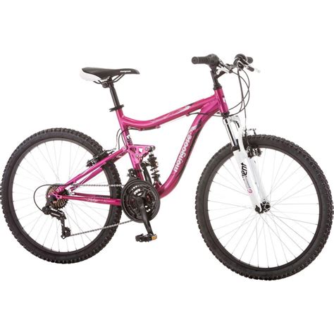 24 Mongoose Girls Trail Blazer Mountain Bike Full Suspension 21 Speed