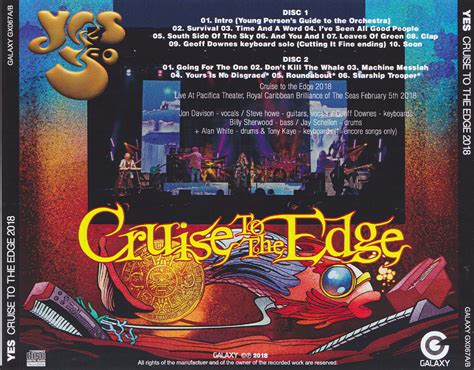 Yes Cruise To The Edge 2018 2cdr Giginjapan