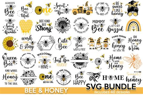 Bee Svg Free And Premium Cutting Files Design Bundles