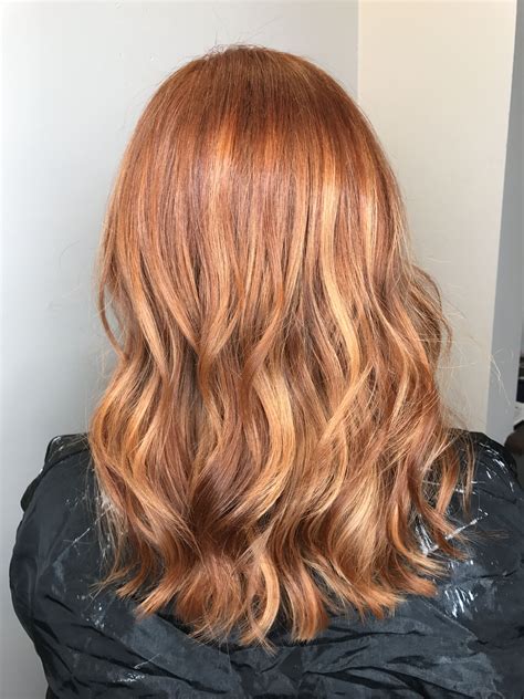 Copper Red With Blonde Highlights Strawberry Blonde Hair Color