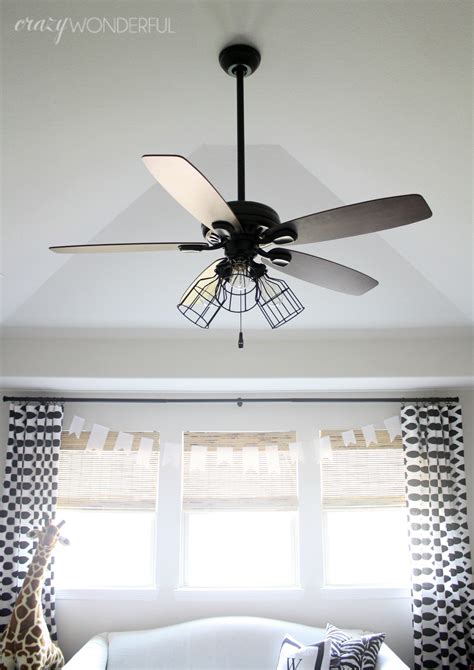 Diy Cage Light Ceiling Fan · A Hanging Light · Home Diy On Cut Out Keep
