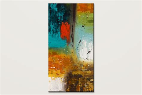 Landmarks Vertical Abstract Painting Id80