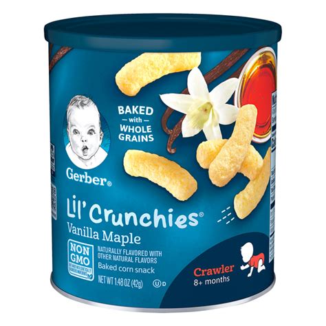 Save On Gerber Lil Crunchies Baked Corn Snack Vanilla Maple Order