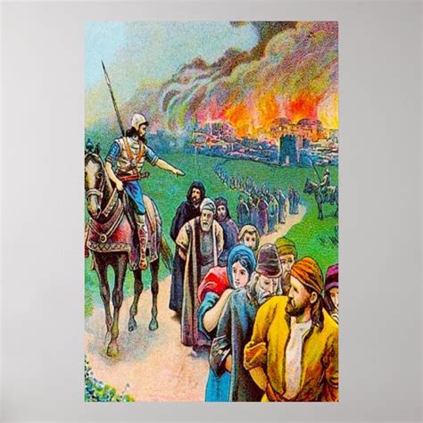 2 Kings 25 Judah Taken Captive To Babylon Poster Uk