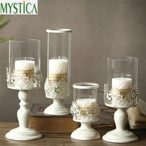 3 Size Elegant Candle Holder Cube Stand Candle Candlestick Metal Base