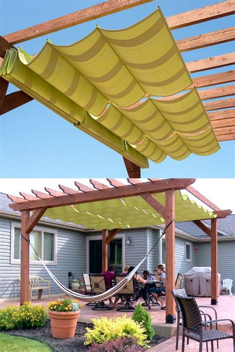 12 Creative And Attractive Shade Structures And Patio Cover Ideas Such As Diy Friendly Fabric Canopy