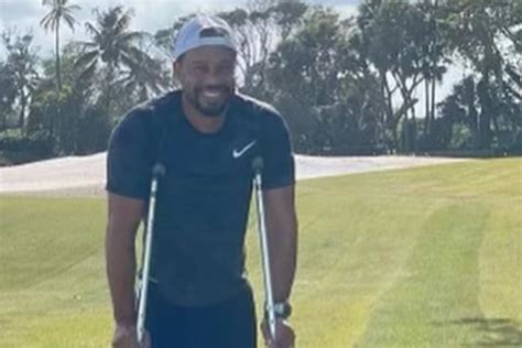Tiger Woods Posts First Picture Of Himself Since Feb 23 Car Accident