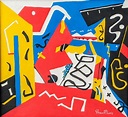 STUART DAVIS US 1892-1964 Oil on Canvas Abstract