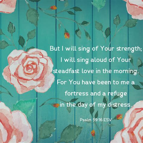 Psalm 59 16 Roses Page Of Joy