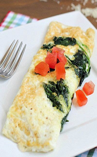 Easy Spinach And Egg White Omelette Perfect Healthy Breakfast Yummy