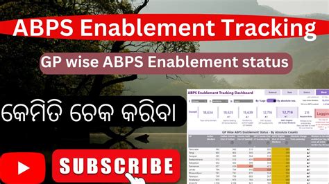 How To Check GP Wise ABPS Enablement Status II ABPS Enablement Tracking