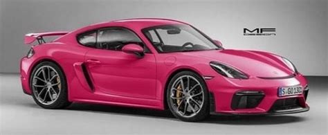 Rubystone Red Porsche 718 Cayman Gt4 Spec Looks Bewitching Has Grey