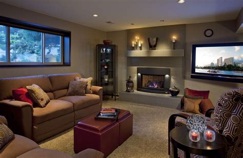Re Faced Fireplace New Basement Remodel And Cozy Furniture Makes This