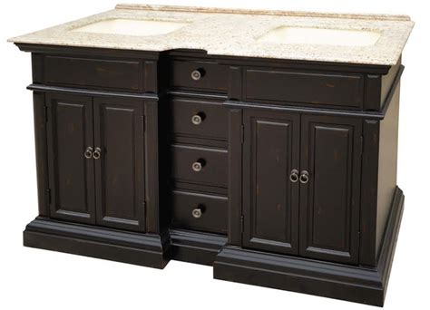 Where the 58 myras double bath vanity is, beauty follows. 58 Inch Double Sink Bathroom Vanity with a Distressed ...