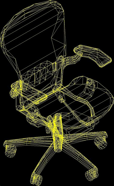 Aeron Chair 3d Dwg Model For Autocad • Designs Cad