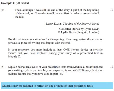 How To Write A Craft Of Writing Creative In The Hsc Module C Checklist