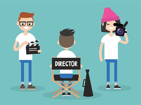 Person Directors Chair Illustrations Royalty Free Vector Graphics