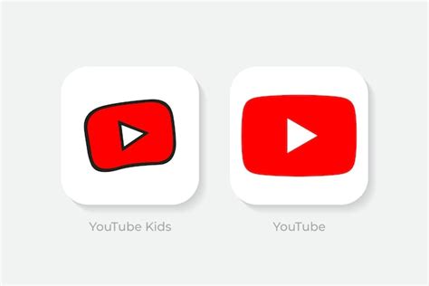 Ilustração Em Vetor Editável De Logotipos Do Youtube E Youtube Kids
