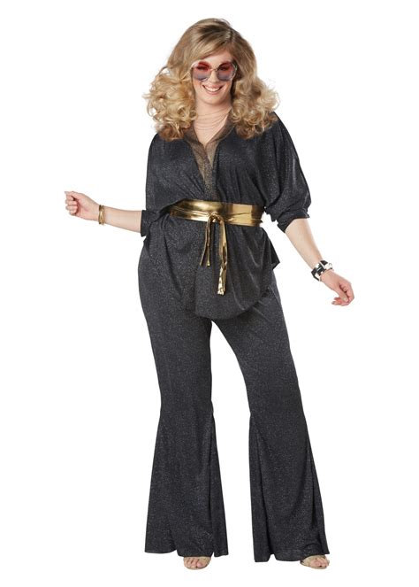 Womens Plus Dazzling 80s Costume 1980s Costumes