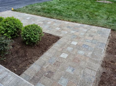 Chiseled Paver Front Walkway Life Time Pavers