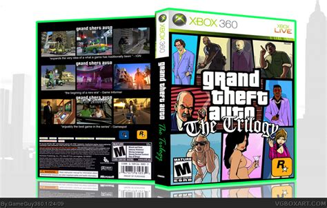 Grand Theft Auto The Trilogy Xbox 360 Box Art Cover By