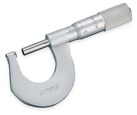 Starrett Round Anvil Micrometer Mechanical Digital Operation 0 To 1