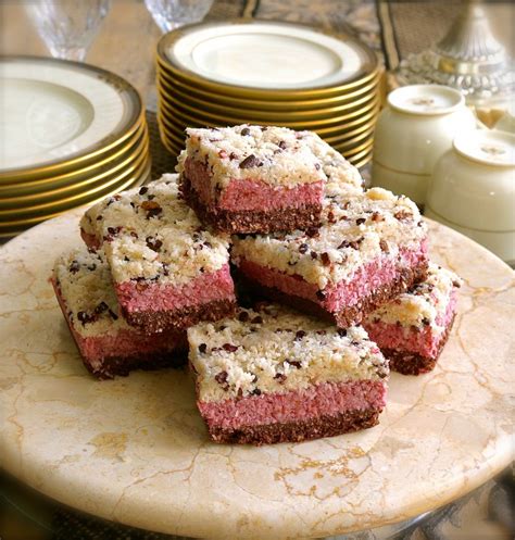 Salted Neapolitan Macaroon Bars