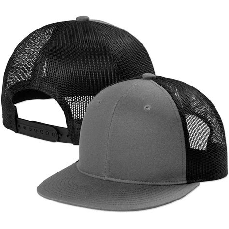 Custom Port Authority Flat Bill Snapback Trucker Hat Design Trucker Hats Online At