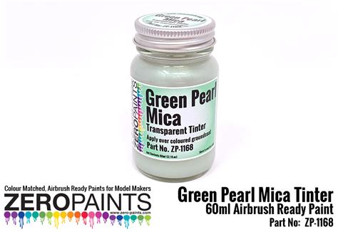 Pearl Green Mica Transparent Tinter Paint 60ml Zp 1168 Zero Paints