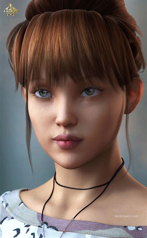 25 Awesome 3d Models And Girl Character Designs For Your