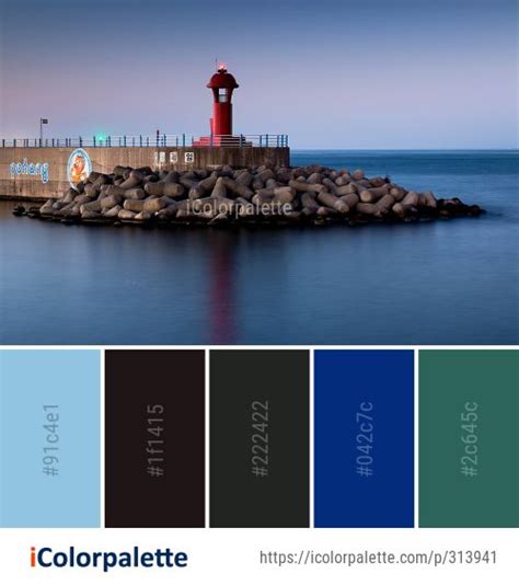 Color Palette Ideas From Sea Lighthouse Tower Image Color Palette