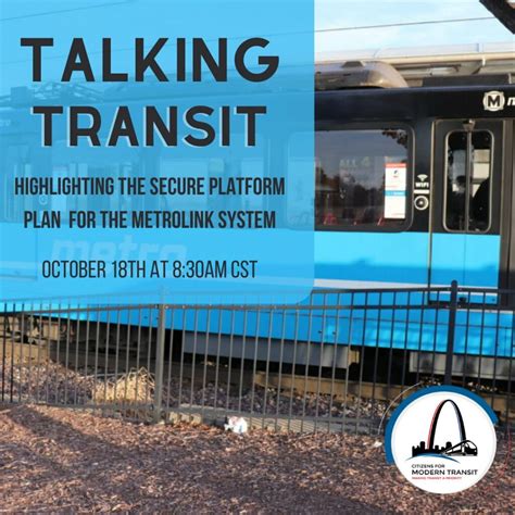 Citizens For Modern Transit To Host Next “talking Transit” Event On