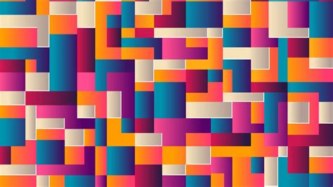 Colorful Geometric Shapes 4k 8k Hd Abstract Wallpaper