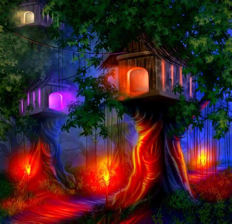 Fairy Tree House Wallpapers Top Free Fairy Tree House Backgrounds