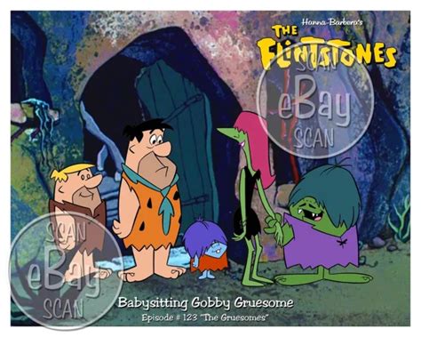 Rare Flintstones Cartoon Color Tv Photo Hanna Barbera Studios The