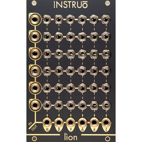 MATRIXSYNTH: Instruo Lion (matrix mixer) // Pin style patching in Eurorack with inserts, sum ...
