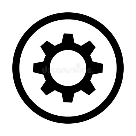 Black Gear Icon Stock Vector Illustration Of Wheel 168645813