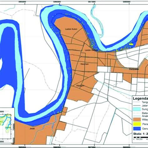 Map Of The Flood Prone Area And The Settlement Developed In Front Of