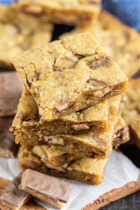 Best Toffee Blondies Recipe Crazy For Crust