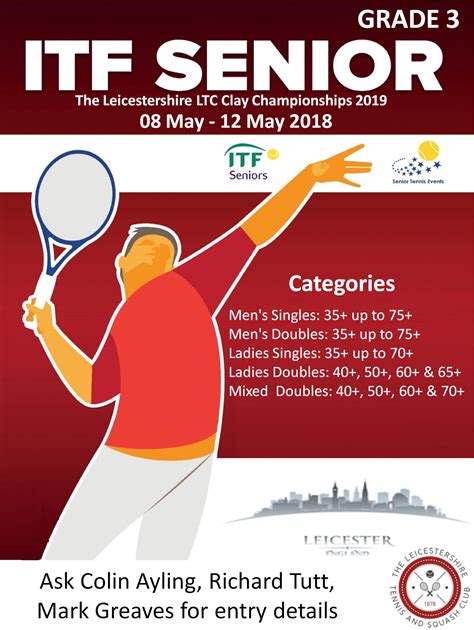 Itf Tournament Leicestershire Tennis And Squash Club