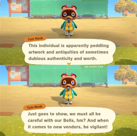 Tom Nook Has Unique Dialogue For Redd If You Havent Upgraded Resident