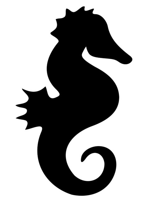 seahorse silhouette by molumen - seahorse silhouette | Silhouette art, Seahorse silhouette ...