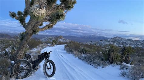 Sand And Snow Bailing From The Mojave Road The Town Bicycle